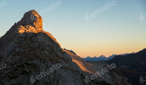 Preview: Autumn In Dolomites Above The Valparola Mountain Pass