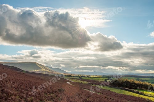 Preview: Clouds Rolling Across The Black Mountains Of England And Wales.