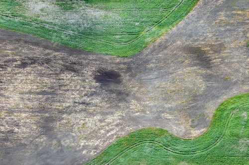 Preview: Aerial View Over The Rural Fields