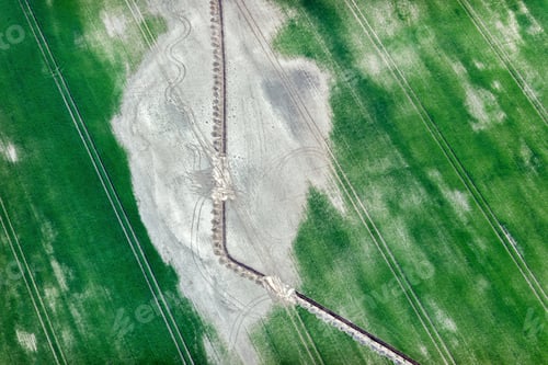 Preview: Aerial View Over The Rural Fields