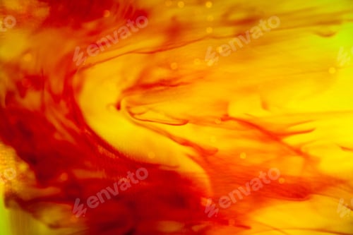 Preview: Abstract Composition With Ink And Small Bubbles. Beautiful Background, Texture And Colors