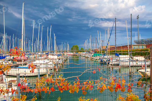 Preview: Modern Yachts The Port Before Stormy Rain