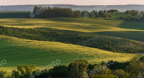 Preview: South Moravia Landscape And Farmland At Sunrise