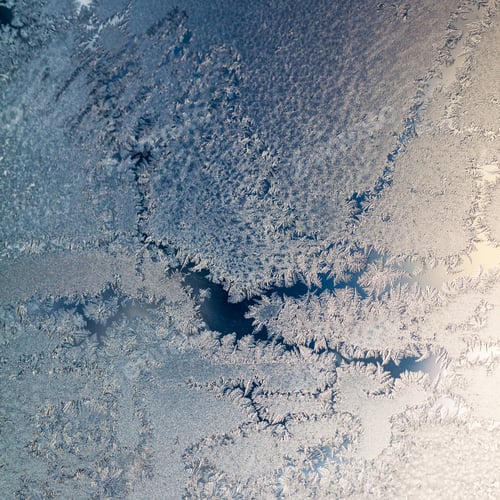 Preview: Ice Flowers On Glass - Texture And Background. High Resolution And Sharp, Beautiful Details