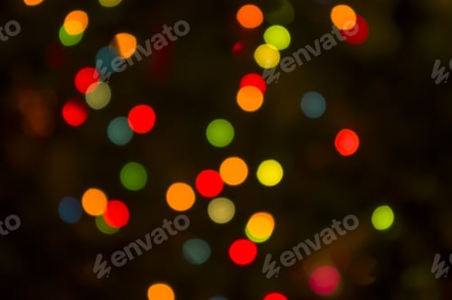 Preview: Abstract Circular Holiday Background Of Christmas Light