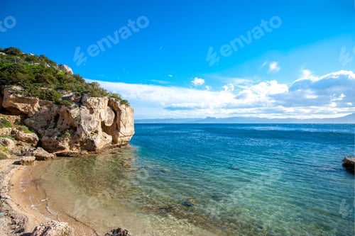 Preview: Beautiful View Of The Gulf Beside The Heraion Cape Near Perachora Village In Greece