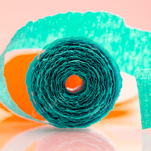 Preview: Colorful Abstract Composition With Crepe, Lights And Shadows