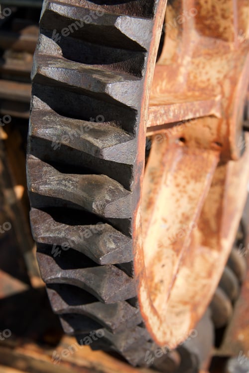 Preview: Gear Of The Gate Of A Hydroelectric Dam In The Pyrenees, Baqhimana Lake, Aragon In Spain.