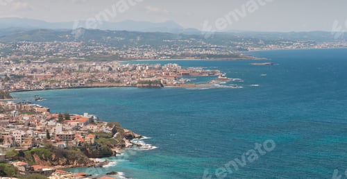 Preview: Cityscape Of Chania Town In The Greek Island Of Crete In Greece. Crete Island Is In The