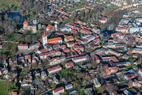 Preview: Aerial View Over The Cesis City (Latvia)