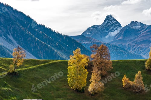 Preview: Autumn In Davos Lake, Grisons, Switzerland