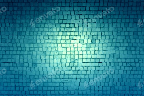 Preview: Floor Tile Mosaic Of Gray Squares, Construction