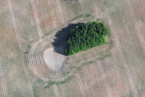 Preview: Aerial View Over The Rural Fields