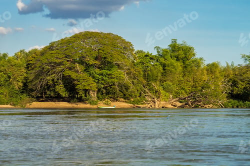 Preview: Four thousand Islands Over The Mekong River Between Don Det And Don Khone Near Cambodian Border In Laos