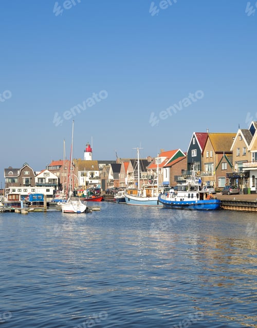 Preview: Village Of Urk At Ijsselmeer,Flevoland Province,Netherlands