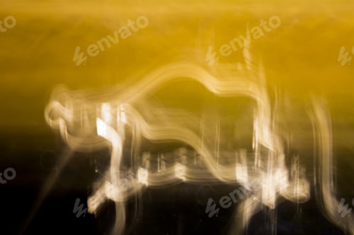 Preview: Abstract, Colorful Background With Long Exposure Ans Motion On Small Lights