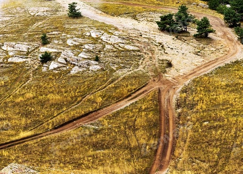 Preview: Road In Mountains Summer Solar Rural Landscape