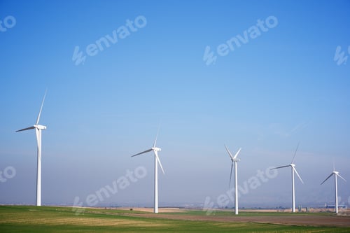 Preview: Windmills For Electric Power Production, Zaragoza Province, Aragon, Spain