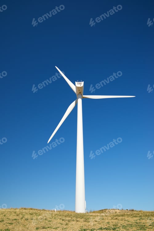 Preview: Windmill For Electric Power Production, Zaragoza Province, Aragon, Spain.