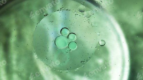 Preview: Abstract Composition Of Oil Drops On A Water Surface With Very Soft Focus