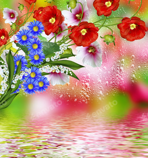 Preview: Mallow Flowers