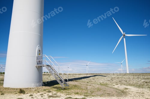 Preview: Windmills For Electric Power Production, Zaragoza Province, Aragon, Spain