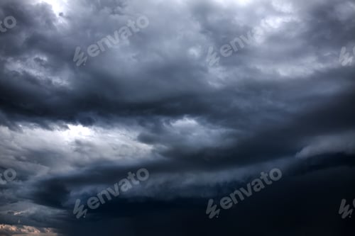 Preview: Dark And Dramatic Storm Clouds Area Background