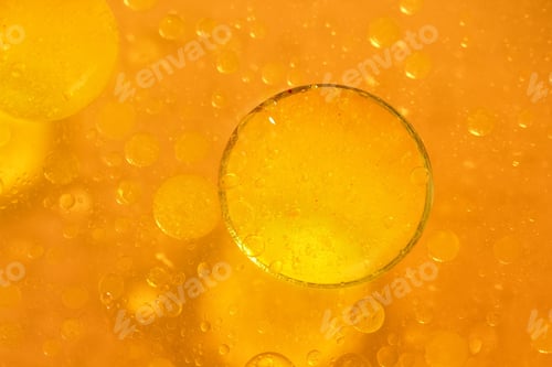 Preview: Abstract, Colorful Composition With Oil, Water And Ink