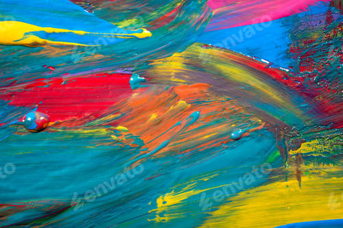 Preview: Abstract Art Background. Hand-Painted