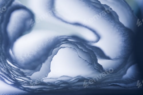 Preview: Colorful Abstract Composition With Blue Crepe, Lights And Shadows