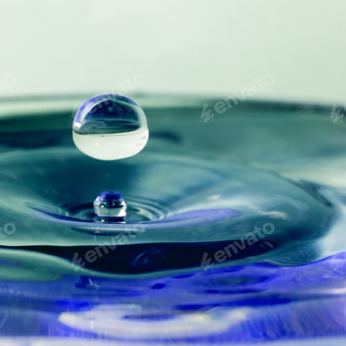 Preview: Colorful, Abstract Composition With Water And Water Drops