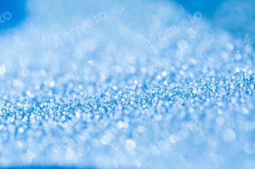 Preview: Shining Crystals Bokeh Macro. Abstract Background Of Ice Crystals. Natural Background