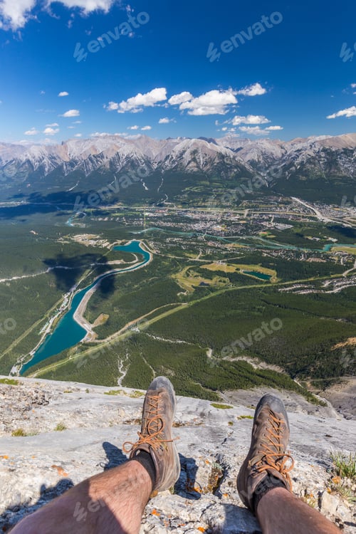 Preview: Rocky Mountains From The Top Of Ha Ling Peak, Kananaskis, Canada