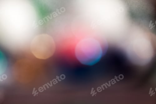 Preview: Abstract Background With Bokeh. Defocused Lights And Shadow, Christmas Lights