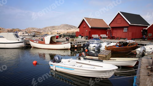 Preview: Norway - Skjernoy Island In The Region Of Vest-Agder. Small Fishing Town - Dyrstad (Also Known As