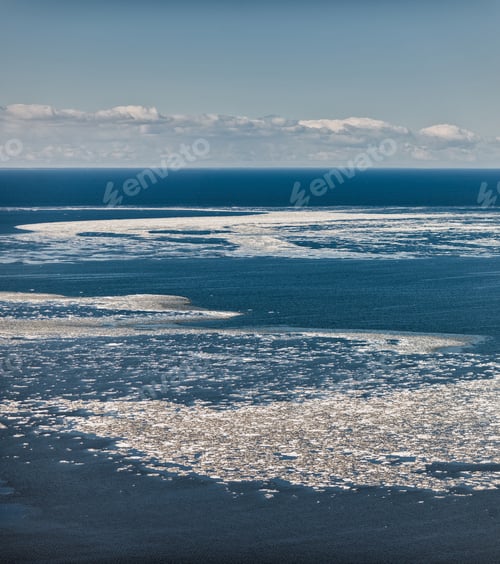 Preview: Aerial View Over The Riga Gulf In Spring Time