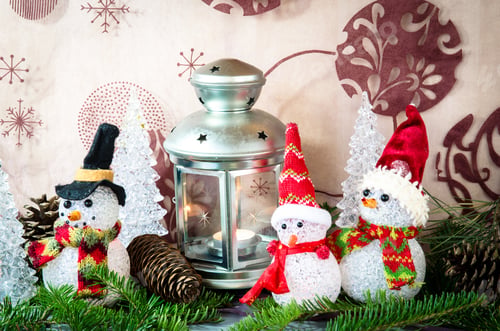 Preview: Christmas Winter Lamp And Toys Decoration Image