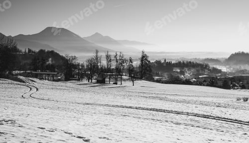 Preview: Beautiful Countryside On A Winter Morning