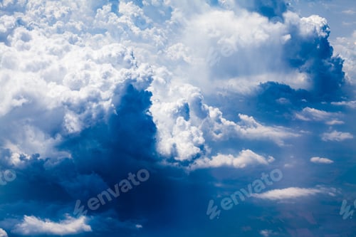 Preview: Beautiful, Dramatic Clouds And Sky Viewed From The Plane. High Resolution And Quality