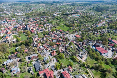 Preview: Aerial View Over The Cesis City