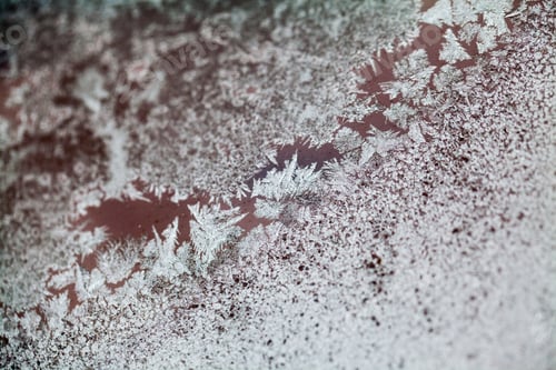 Preview: Ice Flowers On Glass - Texture And Background