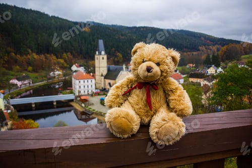 Preview: Teddy Bear In Rozemberk Nad Vltavou, Czech Republic.