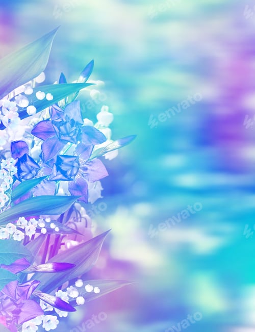 Preview: Spring Landscape With Flowers Lily Of The Valley