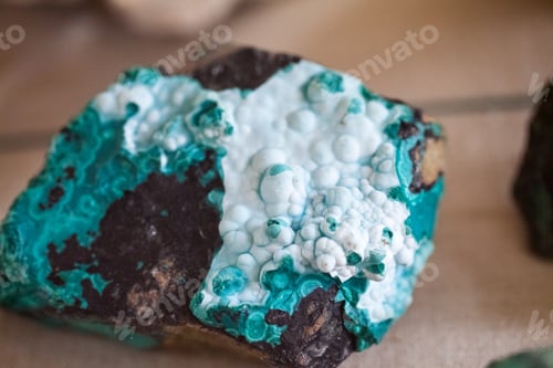Preview: Beautiful Cristals, Minerals And Stones - Colors And Textures. Image Has Grain Texture Visible On