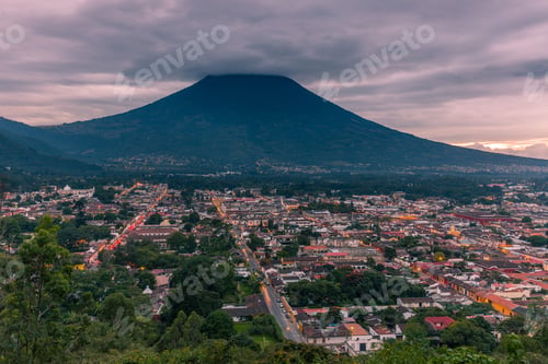 Preview: View From Cerro De La Cruz In Antigua, Guatemala