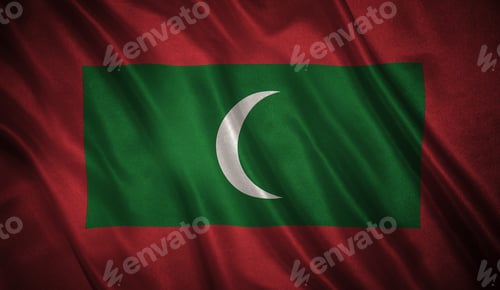 Preview: Flag With Original Proportions. Flag Of The Maldives