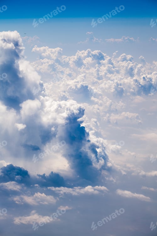 Preview: Beautiful, Dramatic Clouds And Sky Viewed From The Plane. High Resolution And Quality