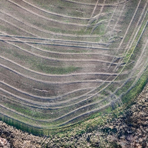 Preview: Aerial View Over The Rural Field