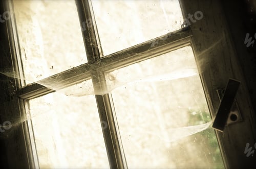 Preview: Old Window With Cobwebs