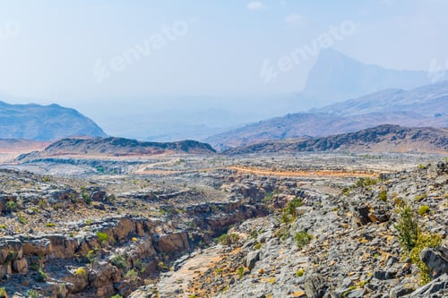 Preview: View Over Jebel Shams Mountain In Oman.
